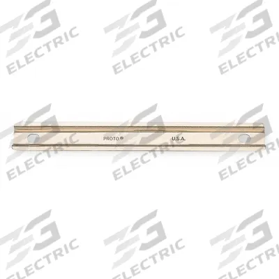 PROTO Socket Rail: Silver, 9 in Overall Wd, 0 Posts/Slots, Steel - Socket Rails & Trays