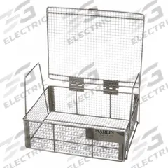 MARLIN STEEL WIRE PRODUCTS Parts Washer Basket: Rectangular, Stainless Steel, Silver, 7 in Basket Wd (MPN 00-00368223-38). Key specifications — Handle Included: Handle Included; Mesh Opening Size: #4; Stackable: Stackable; Lid Included: Lid Not Included; Brand: MARLIN STEEL WIRE PRODUCTS.