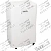 WHIRLPOOL Portable Air Conditioner: 550 sq ft, 12,000 BtuH, 115V AC, Cooling Only (MPN WHNP121AW). Key specifications — Brand: WHIRLPOOL; Compatible Location: Indoor; Voltage: 115V AC; Includes Air Filter: Air Filter Included.