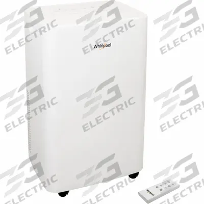 WHIRLPOOL Portable Air Conditioner: 550 sq ft, 12,000 BtuH, 115V AC - Light-Duty Portable ACs for Cooling Only