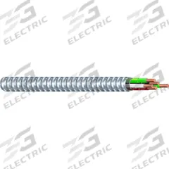 SOUTHWIRE Metal Clad Cable: 1/0 AWG, 3 Conductors, Copper, 25 ft, Aluminum, Std, THHN (MPN 89034899-25). Key specifications — Brand: SOUTHWIRE.