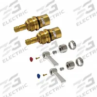 ADVANCE TABCO Cartridge: For Advance Tabco Series, Use with Hot/Cold Water, Brass, Brass (MPN K-00B). Key specifications — Compatible Series: Advance Tabco; For Water Temperature: Hot/Cold; Compatible Brand: Advance Tabco; Product Type: Cartridge; Includes: (2) Handles; Material: Brass.