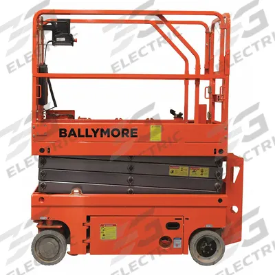 BALLYMORE Mobile Personnel Lift: Battery, Drivable, 39 ft Elevated Platform Ht - Drivable Scissor Lifts