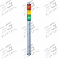 PATLITE LED Signal Tower: 3 Tier, No Sounder Tier, IP65, Amber/Green/Red, Direct Wire, Wire Leads (MPN MP-302-RYG). Key specifications — Manufacturer Part Number: MP-302-RYG; Brand: PATLITE; Operating Voltage: 24V AC/DC; Light Tier Color: Green.