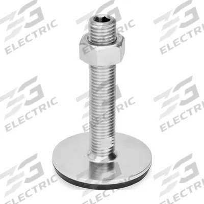JW WINCO Male-End Leveling Mount: Swiveling Stud, 5/8"-11 Thread Size, 2.36 in - Non-Skid Male Leveling Mounts