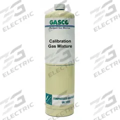 GASCO Calibration Gas: Nitrogen, Disposable, +/-5% Accuracy, C3H8, Calibration Gas, Calibration Gas (MPN 17L-176N-0.06). Key specifications — For Use With: All OEM Gas Detectors; Background Gas: Nitrogen; Brand: GASCO; CGA Number: CGA 600; Gas Mixture: Propane 0.06%; Reusability: Disposable.