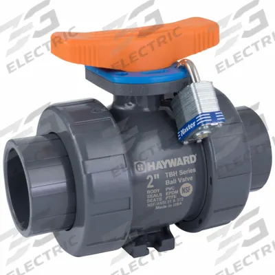 HAYWARD FLOW CONTROL Manual Two-Way Ball Valve: 1 1/4 in, PVC, Straight - PVC Ball Valves