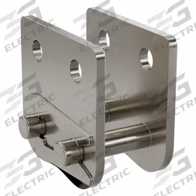 TSUBAKI Attachment Link: For Nickel-Plated Steel Roller Chains, SK-2, 40, Single Strand - Attachment Links for ANSI Standard Chains