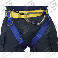 GEMTOR Rescue Harness: II, Nylon, 36 in Waist Size (Min), 50 in Waist Size (Max) (MPN 546NYCR-2A). Key specifications — Brand: GEMTOR; Standards: NFPA 1893; Hardware Material: Aluminum; Webbing Materials: Nylon; Back D-Ring: No; Class: II; Color: Yellow; Front D-Ring: No.