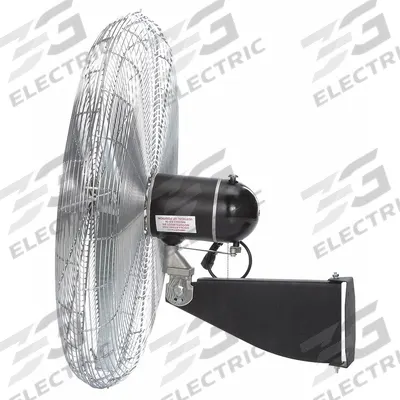 AIRMASTER FAN Mounted Fan: 24 in Blade Dia, 115V AC, 1/3 hp Motor HP, Ceiling/Wall Mount - Standard Industrial Wall-Mount Fans