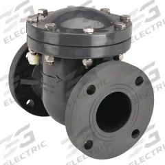 APPROVED VENDOR Swing Check Valve: Swing, Inline Valve Body, 3 in Pipe Size, Flange x Flange, PVC (MPN SCOV110). Key specifications — Brand: APPROVED VENDOR.