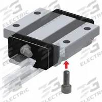 THK Linear Guide Carriage: For 20 mm Rail Wd, Ball, SR Radial Rail Guide, 22 mm Carriage Ht (MPN SR20TB1SS). Key specifications — Carriage Material: Carbon Steel; Roller Material: Carbon Steel; Size: 20; Brand: THK; Features: End Seal and Side Seal; Type: SR Radial Rail Guide.