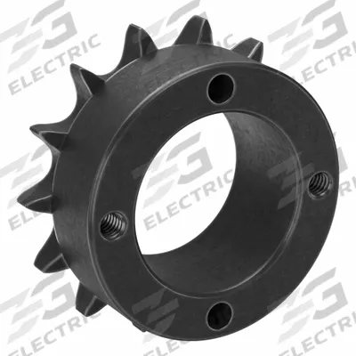 TSUBAKI Single Strand Sprocket: For 50 Chain, 13 Teeth, 2.612 in Pitch Dia - Size 50 Bushed-Bore Roller Chain Sprockets