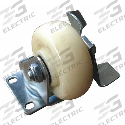 APPROVED VENDOR Swivel Caster with Brake: 4 in Overall Ht, 4 in H x 2 1/2 in W - Hand Truck Wheels, Bearings, Brakes & Axles