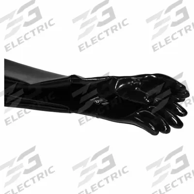 ECONOLINE Blasting Glove: Right Hand, 6 in Dia x 24 in L - Blasting Cabinet Gloves