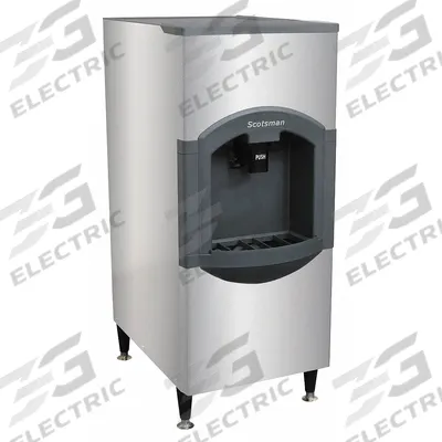 SCOTSMAN Ice Dispenser: 120 lb Storage Capacity, Rocking Chute, Antimicrobial - Furnishings, Appliances and Hospitality