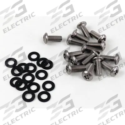 HUBBELL GAI-TRONICS Security Screws: Steel, Security Screws & Screwdrivers, Black