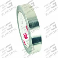 3M Conductive Electrical Tape: 1/4 in Wd, 18 yd Lg, 3 mil Thick, 600 V Volt Rating, Silver, Acrylic (MPN 49629)