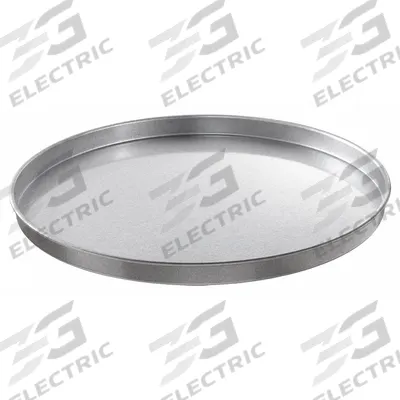 CHICAGO METALLIC Round Cake Pan: 16 in Overall Dia, Aluminized Steel, Solid - Pizza Pans