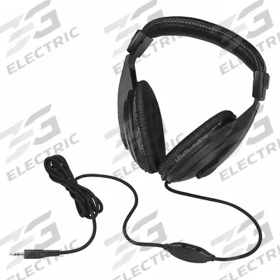 BARSKA Metal Detector Headphones: Headphones w/ Band, Adj Padded Headband/Padded Ear Cushions - Wired Headphones