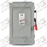 SIEMENS Safety Switch: Fusible, 60 A, Three Phase, 240V AC, Galvanized Steel, Indoor (MPN HF322J). Key specifications — Brand: SIEMENS.