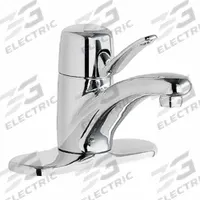 CHICAGO FAUCETS Low Arc Bathroom Faucet: 2201, Cast Brass, Polished Chrome Finish, 2.2 gpm Flow Rate (MPN 2201-4ABCP). Key specifications — Includes: Mounting Hardware; Brand: CHICAGO FAUCETS; Series: 2201.
