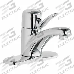 CHICAGO FAUCETS Low Arc Bathroom Faucet: 2201, Cast Brass, Polished Chrome Finish, 2.2 gpm Flow Rate (MPN 2201-4ABCP). Key specifications — Includes: Mounting Hardware; Brand: CHICAGO FAUCETS; Series: 2201.