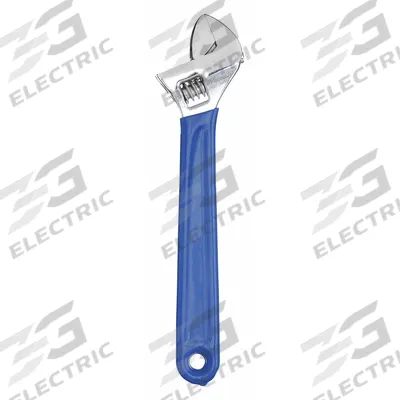 WESTWARD Adjustable Wrench: Alloy Steel, Chrome, 6 in Overall Lg - General Purpose Adjustable Wrenches