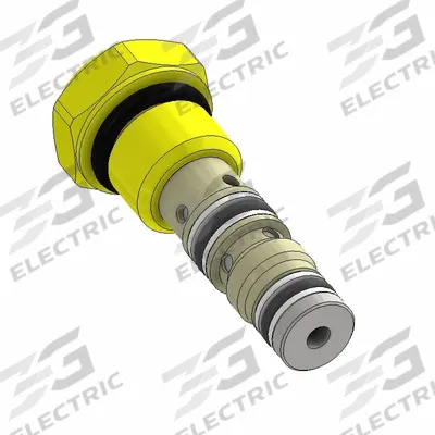 Parker Shuttle Valve: Steel, Two-Way, C04-2 Valve Cavity Size, Pressure, 1.28 in Overall Lg - Cartridge Shuttle Valves