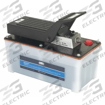 OTC Hydraulic Pump: 10,000 psi Max. Op Pressure, 98 cu in Reservoir Capacity - Low-flow Air-Operated Hydraulic Pump Units
