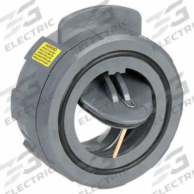 HAYWARD Wafer Check Valve: Swing, Inline Valve Body, 2 in Pipe Size, Wafer, PVC - PVC Wafer Spring-Loaded Swing Check Valves