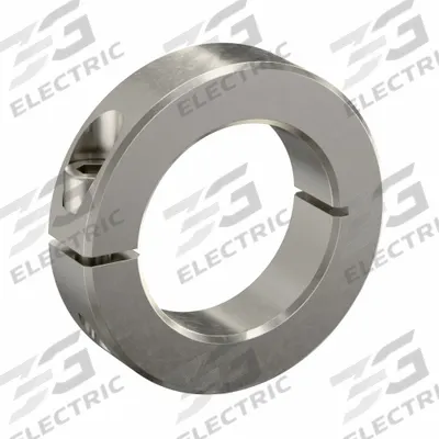 RULAND MANUFACTURING Shaft Collar: 1-Piece, Inch, Round, Clamp-On, 1 7/16 in Bore Dia - Stainless Steel Shaft Collars