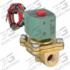 REDHAT Solenoid Valve: 2-Way, Normally Closed, 3/8 in Pipe Size, 24V AC, Watertight, High Flow (MPN 8210G001). Key specifications — Pipe Size: 3/8 in; Voltage: 24V AC; Brand: REDHAT; Coil Enclosure: Watertight.