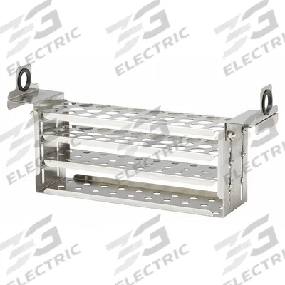 POLYSCIENCE Tube Rack: 3 in Overall Wd, 4 1/2 in Overall Ht, 13 in Overall Lg, Stainless Steel - Lab Storage Racks