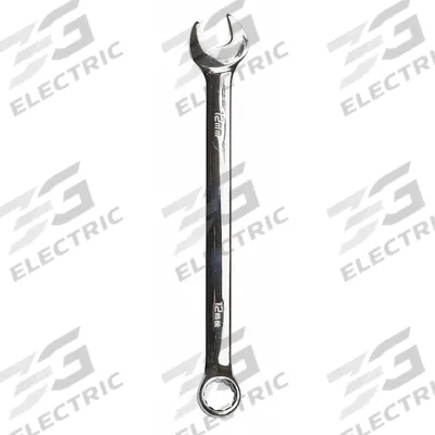 WESTWARD Combination Wrench: Alloy Steel, Chrome, 12 mm Head Size, 7 5/8 in Overall Lg - Metric 12-Point Combination Wrenches