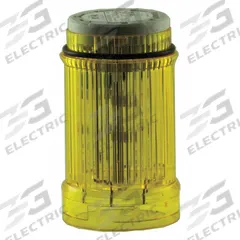 EATON Tower Light Module: Strobe, 24V AC/24V DC, Yellow, 43 mm Overall Dia, 2 1/4 in Overall Ht, SL4 (MPN SL4-FL24-Y). Key specifications — Brand: EATON; Compatible with Series: SL4; Lens Color: Yellow; Operating Voltage: 24V DC; Manufacturer Part Number: SL4-FL24-Y.