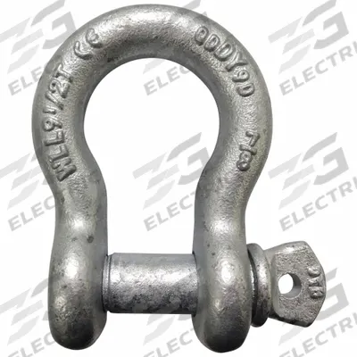APPROVED VENDOR Anchor Shackle: Anchor Shackle, 19,000 lb Working Load Limit, Alloy Steel - High-Strength Anchor Shackles for Lifting