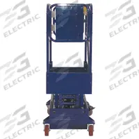 BALLYMORE Mobile Personnel Lift: Battery, Push-Around, 12.8 ft Elevated Platform Ht, 51 in x 27 in (MPN MSL-12). Key specifications — Brand: BALLYMORE; Features Included: Battery Charger.
