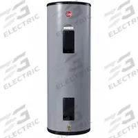 RHEEM Electric Water Heater: 277V AC, 120 gal, 12,100 W, Single Phase, 62.5 in Ht, 122 gph @ 40°F (MPN ELD120-D /639864). Key specifications — Phase: Single; Brand: RHEEM; Maximum Recovery Flow Rate: 122 gph @ 40°F.