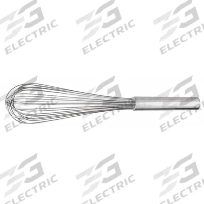 CRESTWARE Whip: 14 in Overall Lg, Stainless Steel Handle, Silver Handle - Whisks