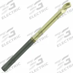 APPROVED VENDOR Ball End Mill: Carbide, ZrN Coated, 3 Flute, 5/8" Mill Dia, 3/4" LOC, 3-1/2" OAL (MPN 315886)
