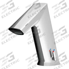 SLOAN Bathroom Sensor Faucet: BASYS, Cast Zinc, Chrome Finish, Single-Post, Hardwired, Laminar (MPN EFX200.500.0000). Key specifications — Brand: SLOAN; Includes: Battery Back Up (4) AA Alkaline Battery; Series: BASYS.