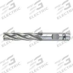 OSG Roughing End Mill: Cobalt, 4 Flute, Fine Pitch, 7/16" Mill Dia, 1-1/4" LOC, 3-1/4" OAL (MPN 4500000)