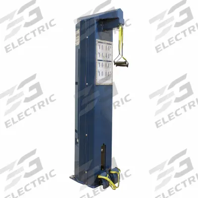OUTDOOR-FIT Pulley System: 90 in Overall Ht, 20 in Overall Lg, 15 in Overall Wd, Blue - Outdoor Fitness Stations