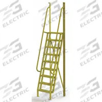 TRI-ARC Configurable Platform Ladder: 11 ft Overall Ht, 30 in Overall Wd, 20 in Overall Dp, Steel (MPN UCL7509242). Key specifications — Material: Steel; Color: Yellow; Brand: TRI-ARC.