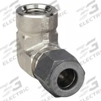PARKER Compression Fitting Elbow: 3/8 in OD x 1/2 in Pipe Fitting Size, Compression x FNPT (MPN 6-8 DBZ-SS). Key specifications — Series: CPI(TM); Compatible Fitting Brands: CPI™; Brand: PARKER.