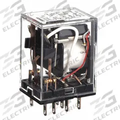 OMRON Latching Relay: Socket Mounted, 3 A Current Rating, 120V AC, DPDT, 10 Pins/Terminals, G Socket (MPN MY2K-US-AC120). Key specifications — Brand: OMRON; Base Type: Square; Mounting Style: Plug-In; Pin Shape: Flat; Electrical Connection: Quick-Connect; Manufacturer Part Number: MY2K-US-AC120; Series: MY Series.