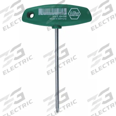 WIHA T20 X 100Mm Torx T-Handle Screwdriver: Classic Grip, Stubby Lg, Torx Tip - General Purpose Torx Screwdrivers