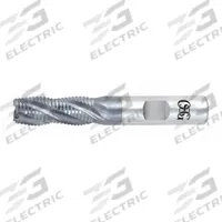 OSG Roughing End Mill: Cobalt, TiCN Coated, 4 Flute, Fine Pitch, 7/16" Mill Dia, 1/2" LOC (MPN 4569808)