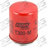 BALDWIN FILTERS Oil Filter: T300M, 2 3/4"-4 Thread Size, 4 7/8 in Overall Ht, 3 9/16 in Outside Dia. Key specifications — Baldwin Interchange: T300M; Brand: BALDWIN FILTERS; Compatible Vehicle Make: New Holland; Includes: Furnished Gasket; Media Material: Cellulose.